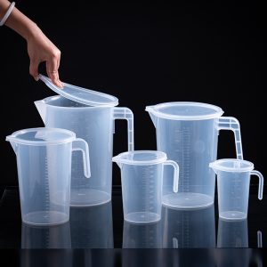 Transparent Measuring Cups Set with Cover – Thickened PP Liquid & Ingredient Measuring Cups