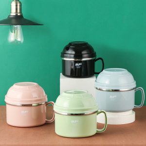 304 Stainless Steel Insulated Lunch Box for Kids – Leak-Proof Thermal Food Container with Handle