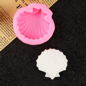 Sea Shell 3D Silicone Mold for Soap Making, Resin Art & DIY Crafts – Pink
