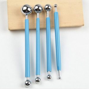 4-Piece Stainless Steel Sugar Cake Carving Tools Set – Professional Fondant & Cake Decorating Kit