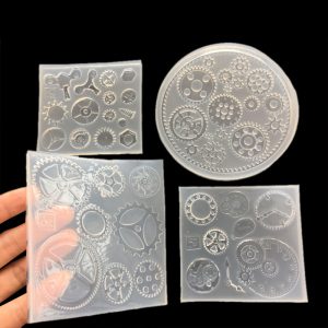 Premium Silicone Gear Molds for DIY Crafts – Resin, Clay & Soap Making (Industrial Steampunk Design) | Best Price in Pakistan