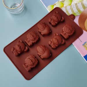 Silicone Bear & Lion Chocolate Mould for Kids | Food-Grade Non-Stick Cake & Chocolate Mold | Reusable Baking Mold for Home Use