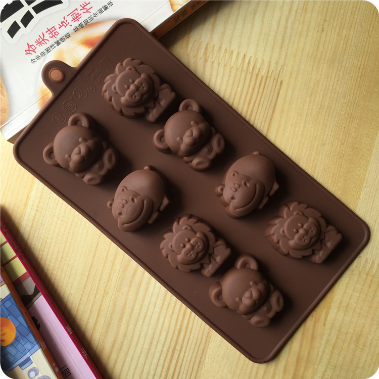 Silicone Bear & Lion Chocolate Mould for Kids | Food-Grade Non-Stick Cake & Chocolate Mold | Reusable Baking Mold for Home Use - Image 3