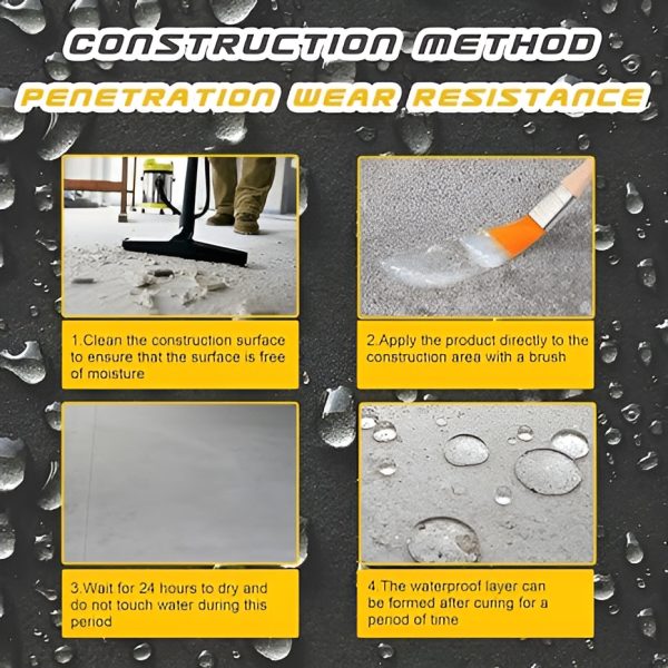 Invisible Waterproof Agent, Super Strong Invisible Waterproof Anti-leakage Agent, Instant Repair Waterproof Anti-leakage Agent (with Brush) - Image 2