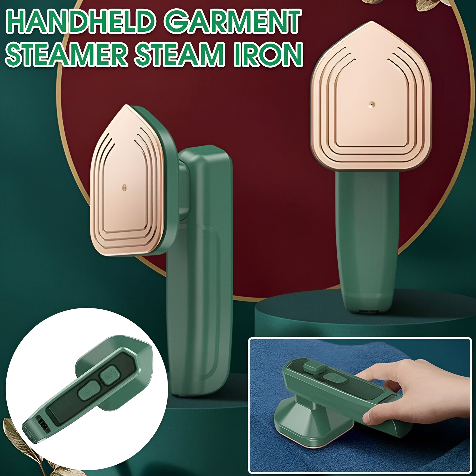 Portable Travel Iron, Micro Mini Iron Steam Iron Handheld Ironing Machine - Image 4