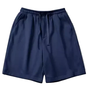 Mens Navy Blue Jersey Shorts Comfortable Casual Wear