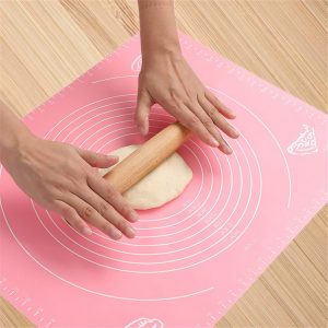 Silicone Baking Mat With Measurements Heat Resistant Cookie Sheet Oven Liner | Non Stick Flour Rolling Mat