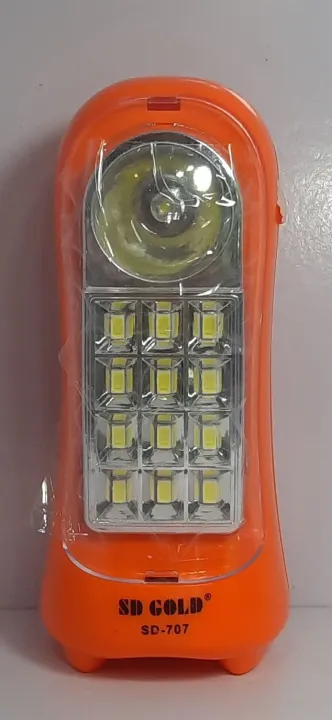 SD 707 flashlight rechargeable emergency light (RAndom Color) - Image 2