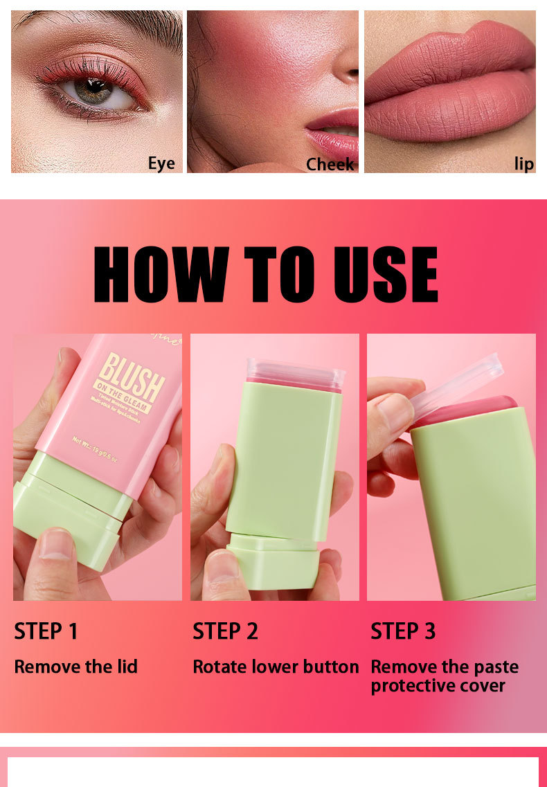 Pixi by petra Blush Stick Waterproof Multi Functional Easy Color Delicate Moisture - Image 5