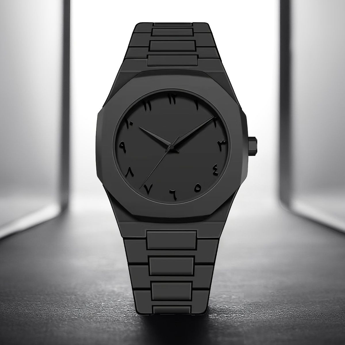 Full BLACK AURA Quartz Watch Lightweight Design, , Premium Quality & Finish - Best Quality Analog Watch For Boys - Watch For Men | Full Black Color Watch - Image 2