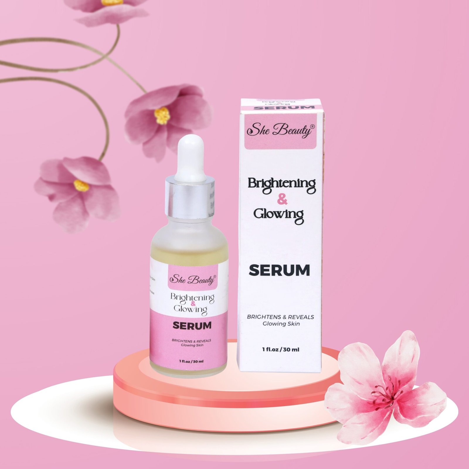 She Beauty Dual Deal Whitening Serum With Night Cream - Image 4