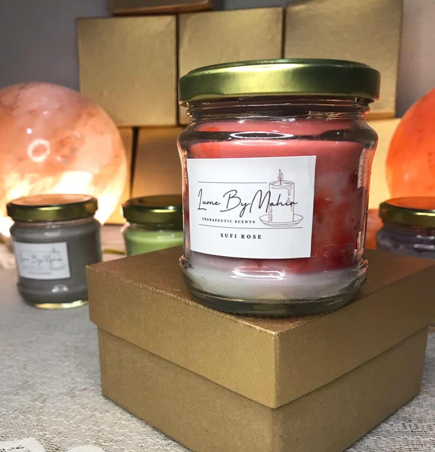 Sufi Rose Candle - A Divine Bloom of Spirituality and Love Handmade Floral & Citrusy Soy Wax Candle - 100 gram
