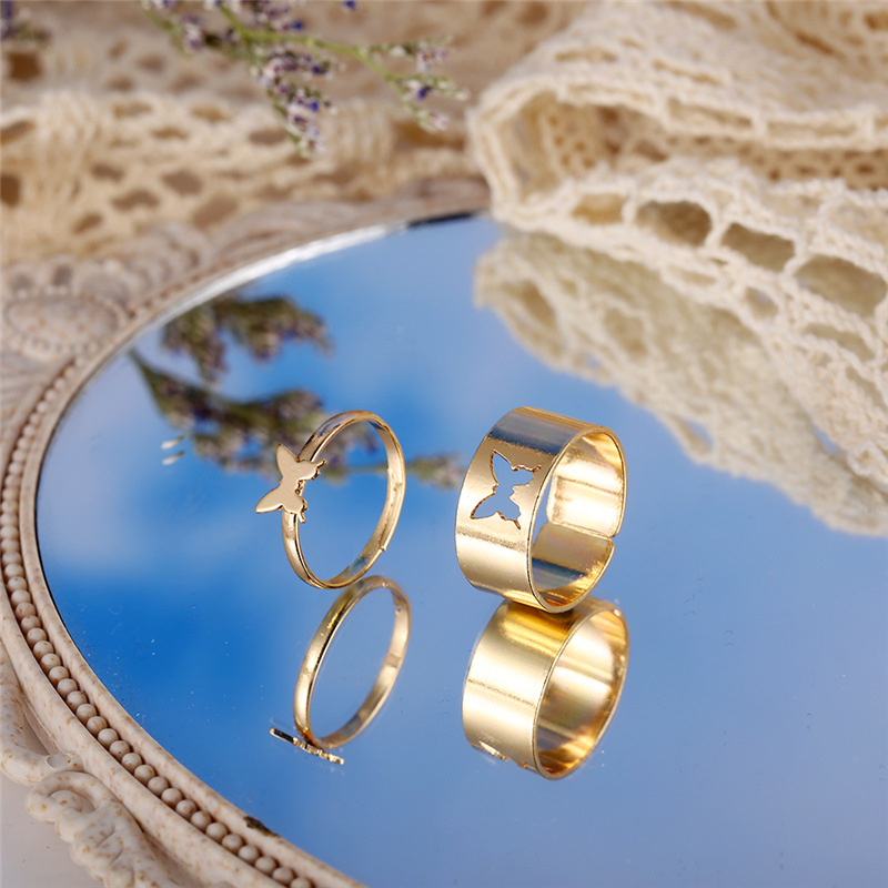 2pc Butterfly Couple Ring - Image 2