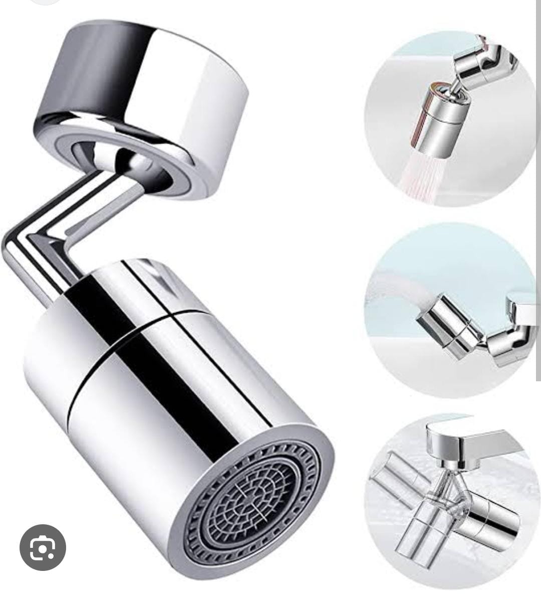 1080°rotatable Faucet Aerator Bathroom Washbasin Tap Splash Filter Kitchen Faucet Extend Faucet Water Saving Bubbler Nozzle - Image 2