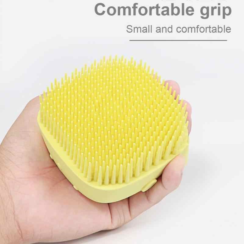 Silicone Bath and Body Shower Brush with Liquid Soap Dispenser (Random Color) - Image 5
