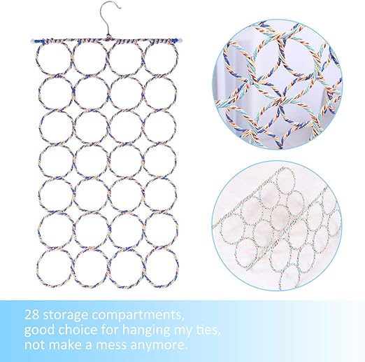 28 Holes Scarf Hanger / Tie Hanger / Belt Hanger Organizer - Image 3