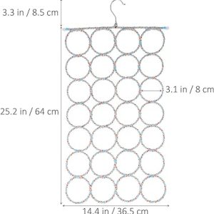 28 Holes Scarf Hanger / Tie Hanger / Belt Hanger Organizer