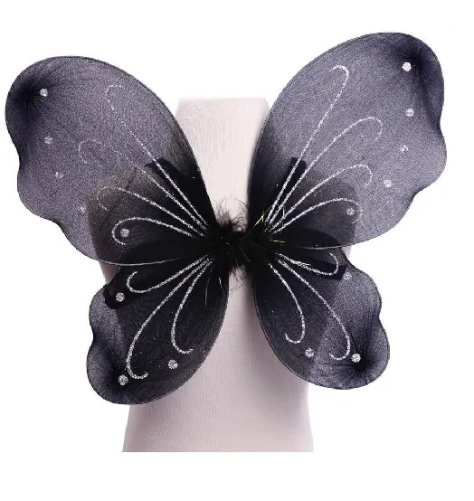 Kids Baby Fairy Wings Fashion Butterfly Wings Dress Up Party 3 pcs set (wing+Stick+ hairband) - Image 3
