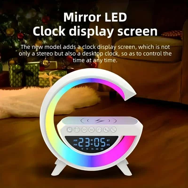 BT- 3401 Multi-functional LED Clock Display Speaker G Lamp - Image 2