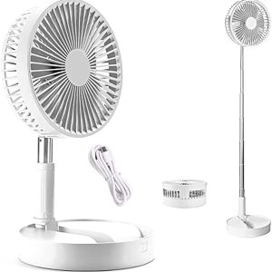 Folding Telescopic Floor Fan Summer Silent Desktop Direct electric Fan For Office Bedroom School (random Color )