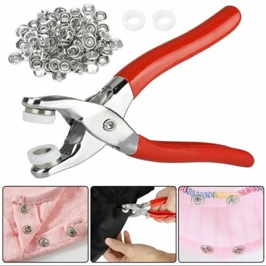 Metal Hand Press Tich Button fixer Machine metal good quality - 50 PCs button - Image 5