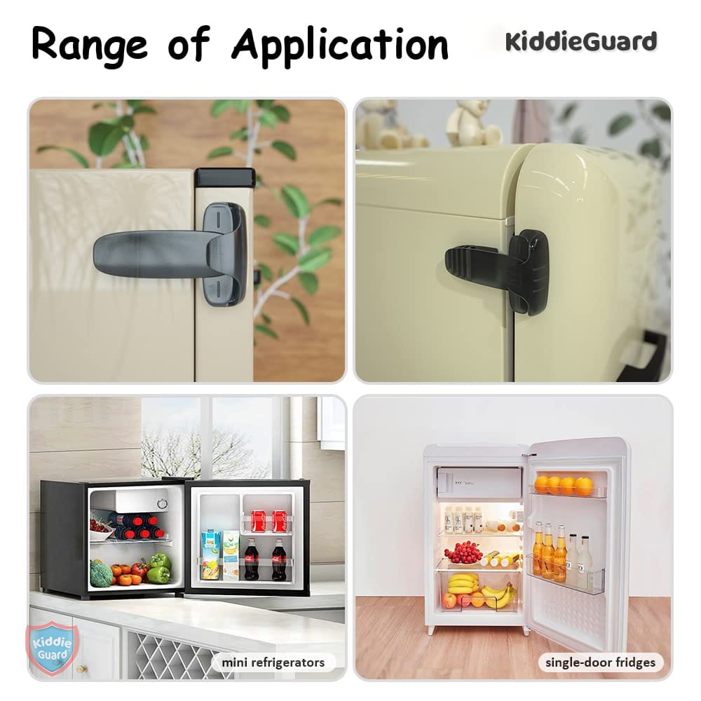 Black transparent refrigerator lock | Child Safety Fridge Lock - Image 5