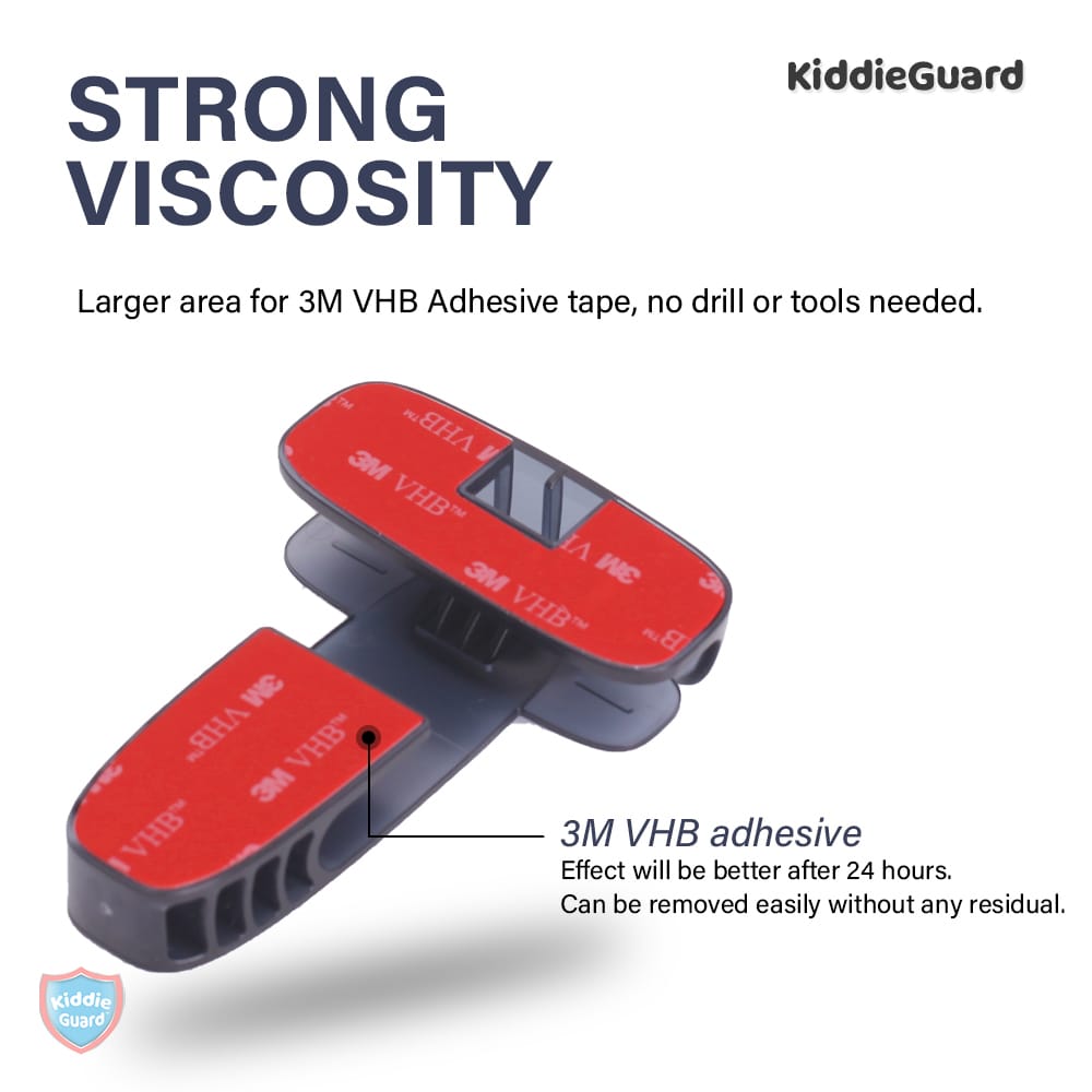 Black transparent refrigerator lock | Child Safety Fridge Lock - Image 3