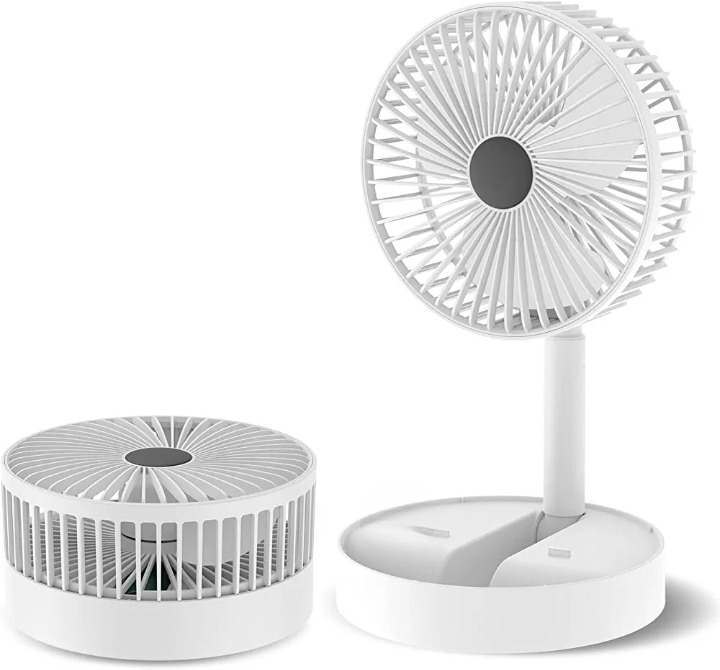Folding Telescopic Floor Fan Summer Silent Desktop Direct electric Fan For Office Bedroom School (random Color ) - Image 3