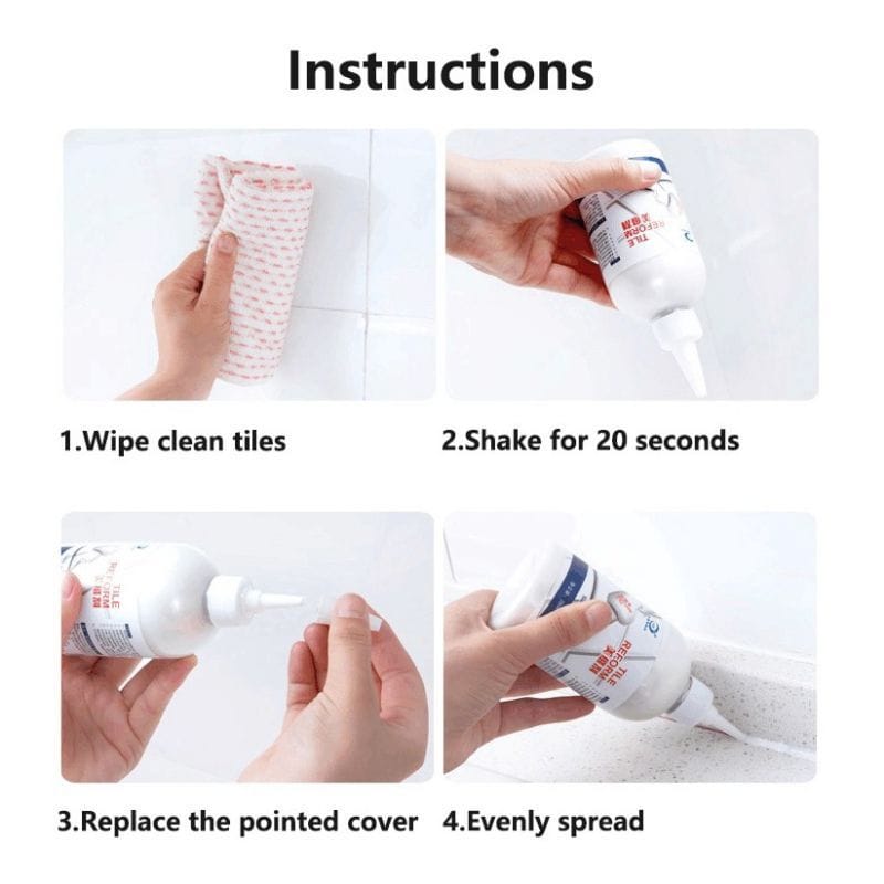 Tile Reform Glue Waterproof Tile Gap Filler & Grout Sealant Adhesive - Image 2