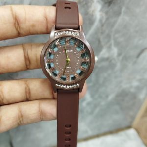 Curren Rubbar Belt Ladies Watch Model Diamond - Without Box