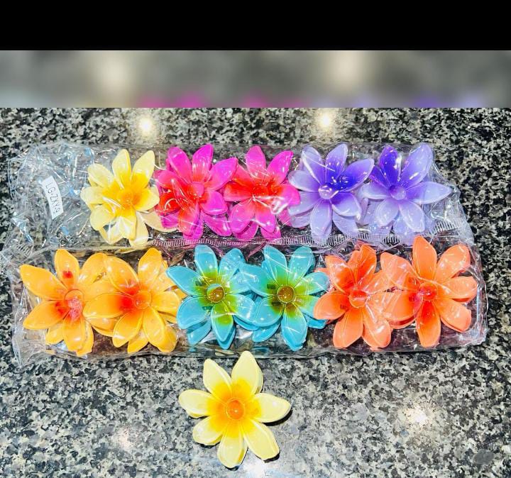 1 Pc - Flower Hair Clip Colorful Hair Band For girls & Women - Image 5