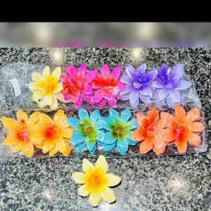 Pack of 3 - Flower Hair Clip Colorful Hair Band For girls & Women