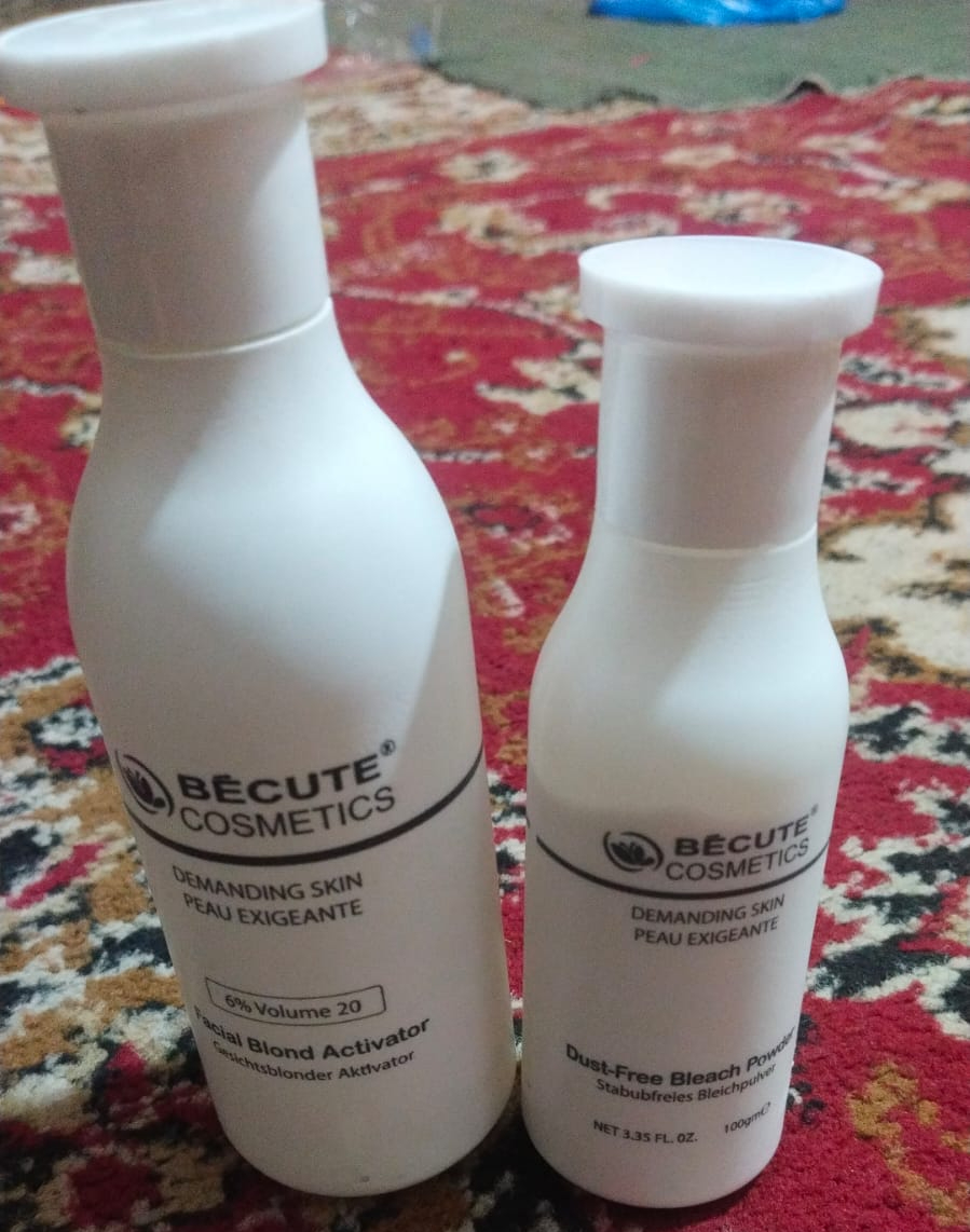 Becute Bleach Powder (100gm) & Facial Blonde Activator (200ml) - Image 2