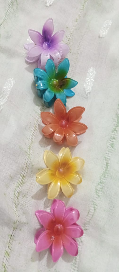 1 Pc - Flower Hair Clip Colorful Hair Band For girls & Women - Image 3