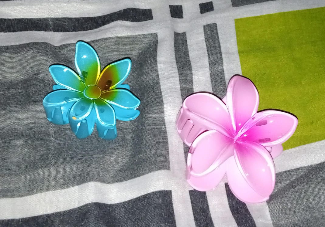 1 Pc - Flower Hair Clip Colorful Hair Band For girls & Women - Image 2