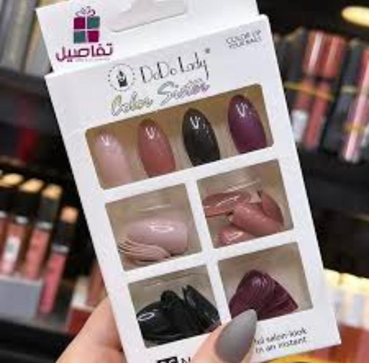 96 PCs nails without glue or sticker (Random Color) - Image 5