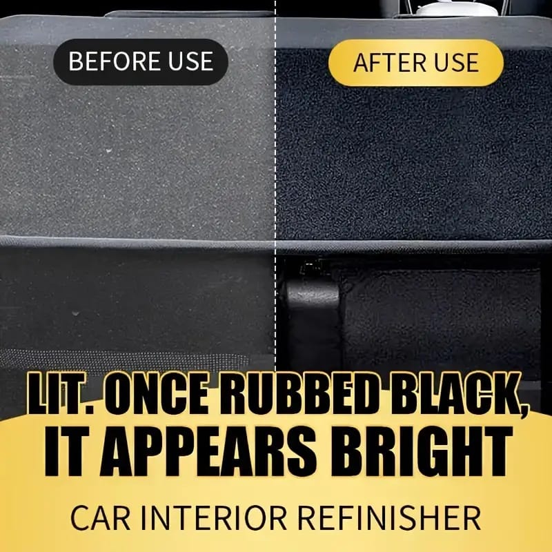 QIFENGHE Car Plastic Restorer - Auto Interior & Panel Renewal Wax Coating Agent Car Wax Car Wax Polish 200gm + sponge - Image 2