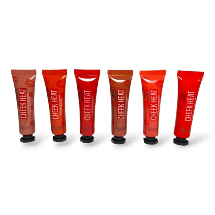 Pack of 6 Cheek Heat Shimmer Gel-Cream Blush, - Image 2
