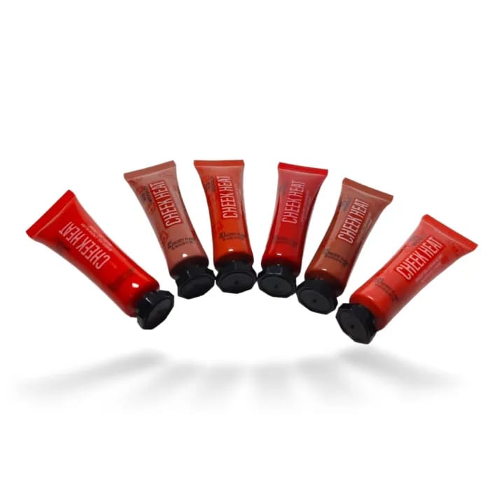 Pack of 6 Cheek Heat Shimmer Gel-Cream Blush, - Image 3