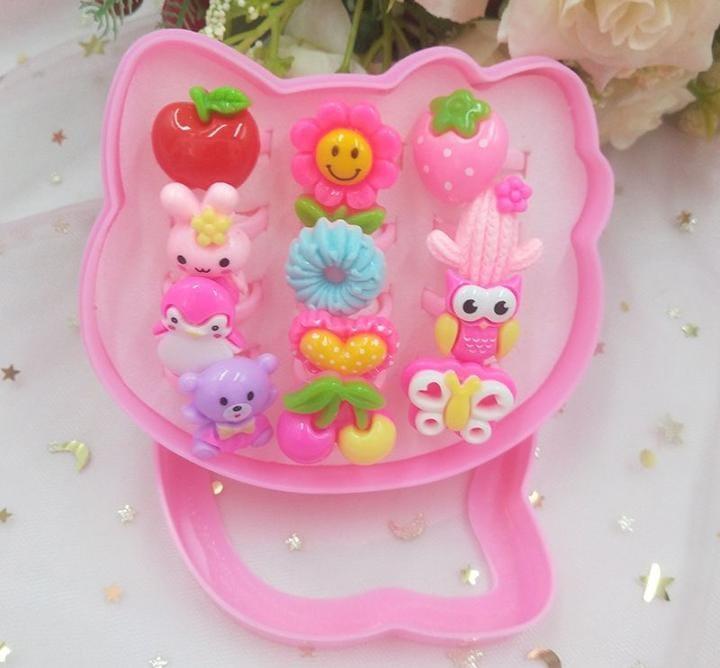 12 PCs cartoon characters rings(plastic) - Image 5