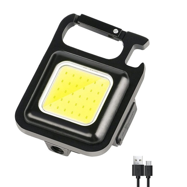 Rechargeable Key-Chain Mini Cob LED Flashlight - Image 5