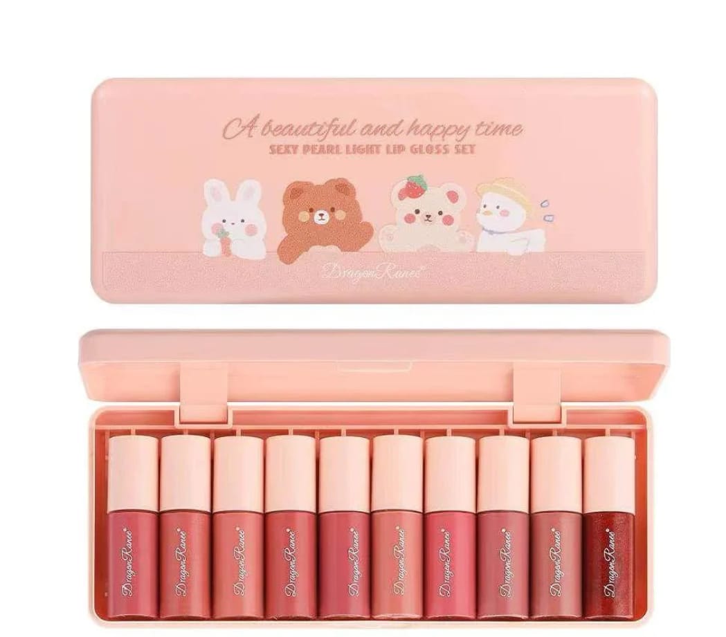(10 Lipglosses) Dragon Ranee Lipglosses Korean Lip Gloss - Image 3