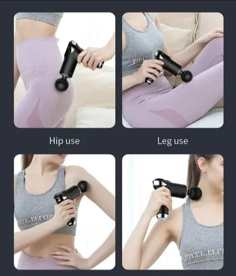 Compact Power Massager Gun with 6 Interchangable heads CY-002 - Image 2
