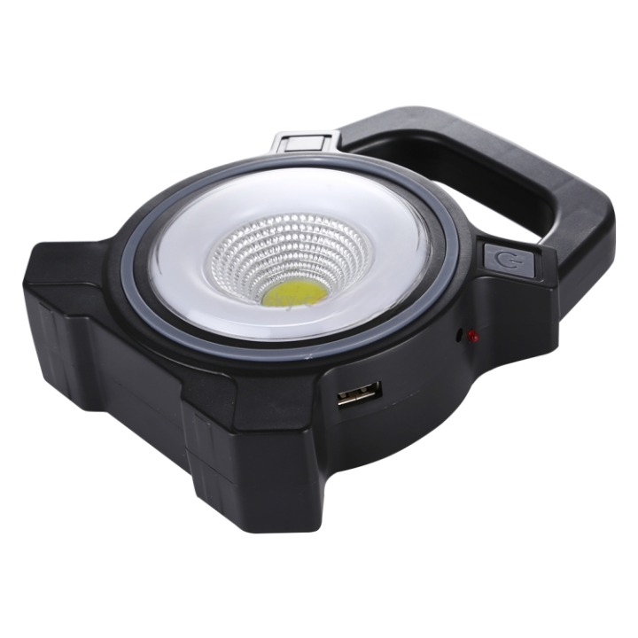 JY-819A 10W Solar Rechargeable White Light COB LED Work Light, Handheld Camping Lamp with Solar Panel - Image 5