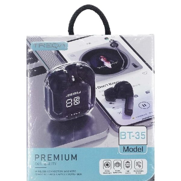 Treqa BT35 Bluetooth Earbuds | Wireless Earphones | HiFi Stereo Headphone