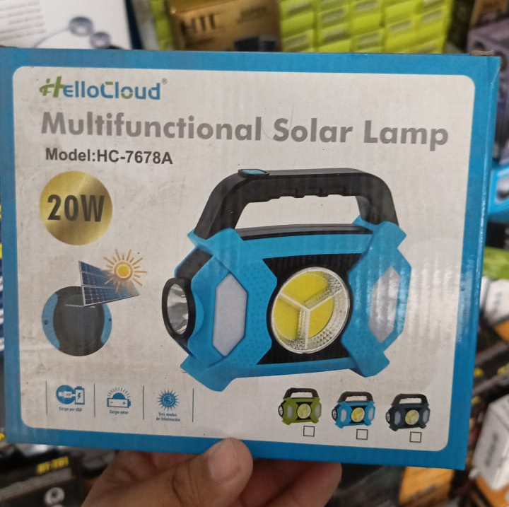 20W Hello Cloud Multi-Functional Portable Solar LED Flash Light - Image 3