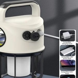 Portable Camping Lights with 4 Lighting Modes, Torch Mode, USB Rechargeable Camping hiking Lantern with Hook, Waterproof Tent Light