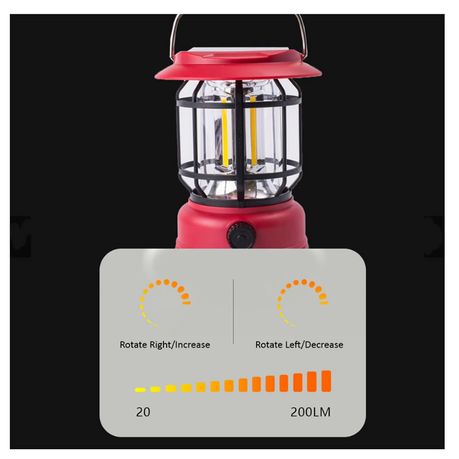 Emergency Camping Light For Tent Work GB-23 | Outdoor Solar lantern (Random color) - Image 2