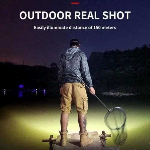 5 LED Headlamp Rechargeable Powerful Head Lamp with Built-in Battery Outdoor Camping Headlight Head Flashlight Head Light - Image 5