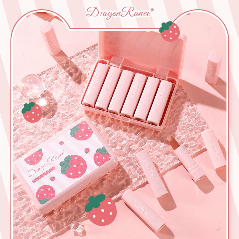 6 Pcs Dragon Ranee Matte Lipstick Set, Pack of 6 - Image 2